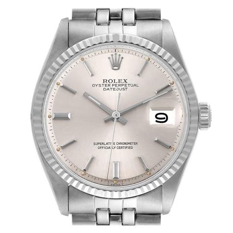 rolex datejust acciaio e oro bianco|orologio datejust oro bianco.